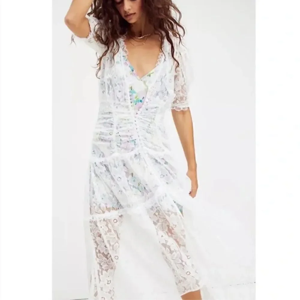 Free People Lorette Midi Dress x For Love & Lemons